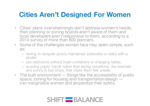 Building cities with women in mind Building cities with women in mind