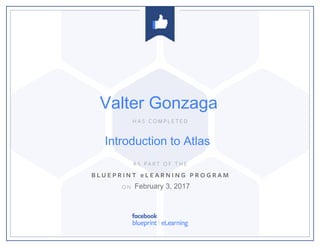 Introduction to Atlas
February 3, 2017
Valter Gonzaga
 