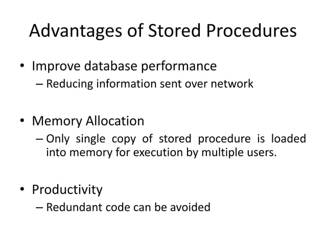5. stored procedure and functions | PPT
