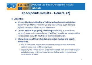 Results of the EMODnet Sea-basin Checkpoints: seabed habitats Slide 5
