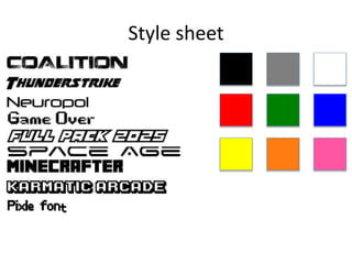 Style sheet
 