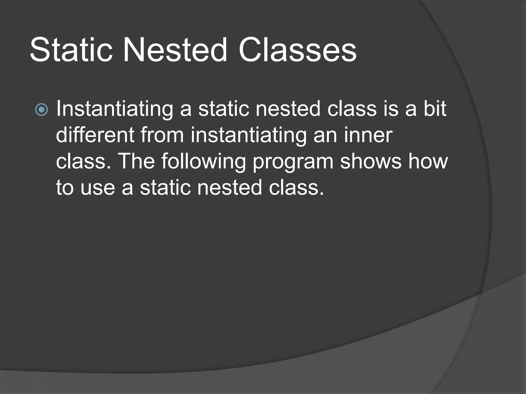 types of classes in java | PPT