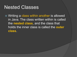 types of nested classes in java