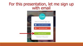 Check your inbox and confirm Canva
acount
 