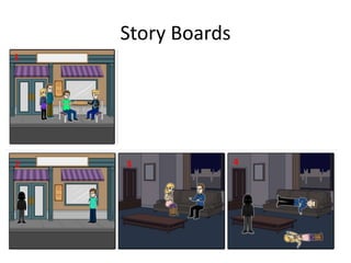 Story Boards
1
2 3 4
 
