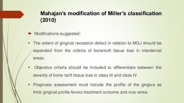 5 gingival recession seminar miller classification