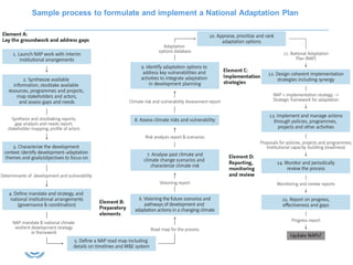 Sample process to formulate and implement a National Adaptation Plan
 