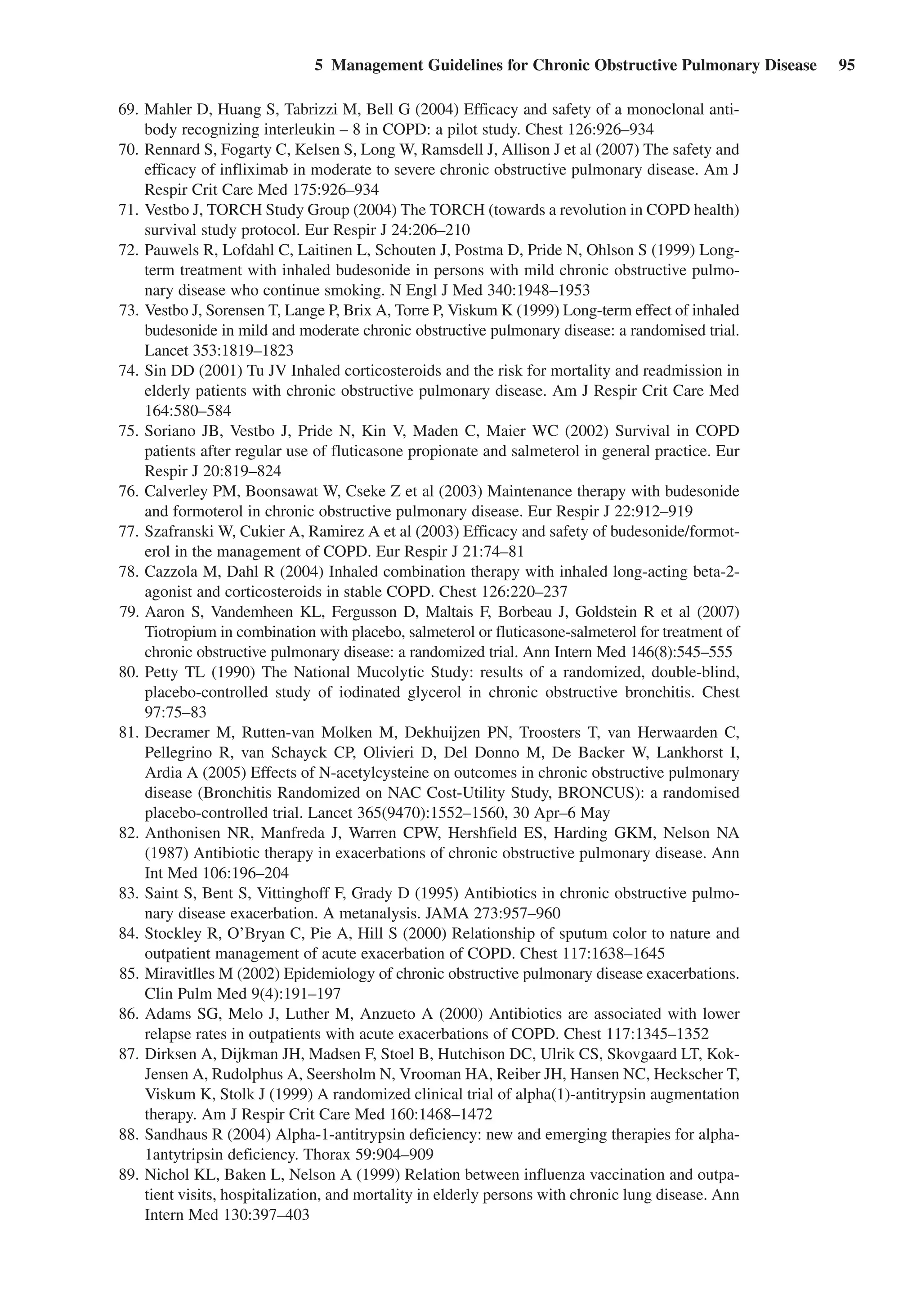 MANAGEMENT GUIDELINES FOR CHRONIC OBTRUCTIVE PULMONARY DISEASE | PDF