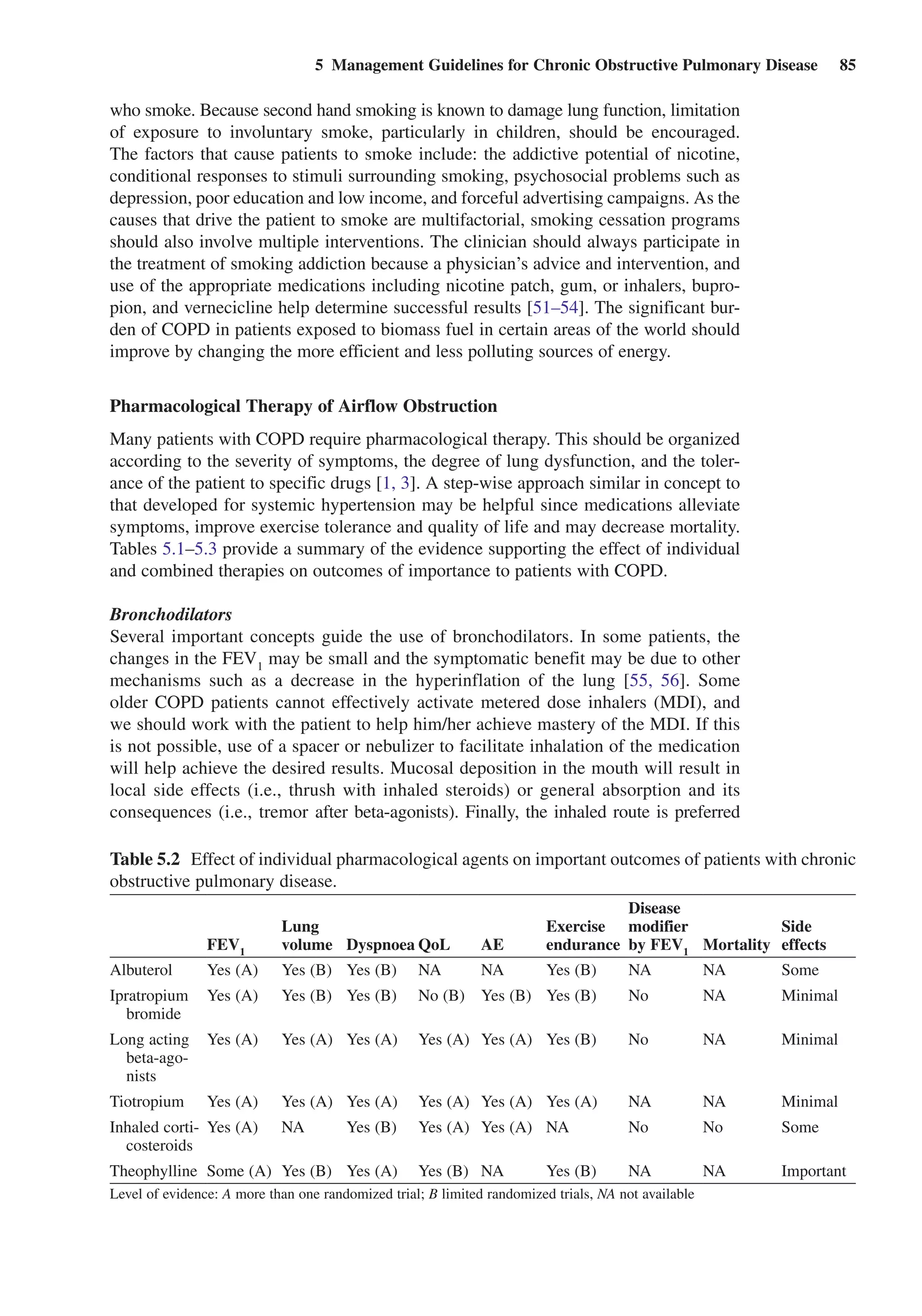 MANAGEMENT GUIDELINES FOR CHRONIC OBTRUCTIVE PULMONARY DISEASE | PDF