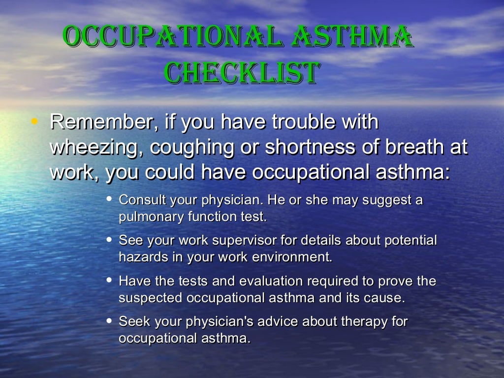 Occupational Asthma