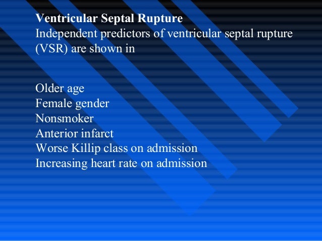 Complications Of Myocardial Infarction Mi