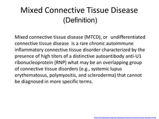 Mtcd Systemic Connective Tissue Diseases | PPTX