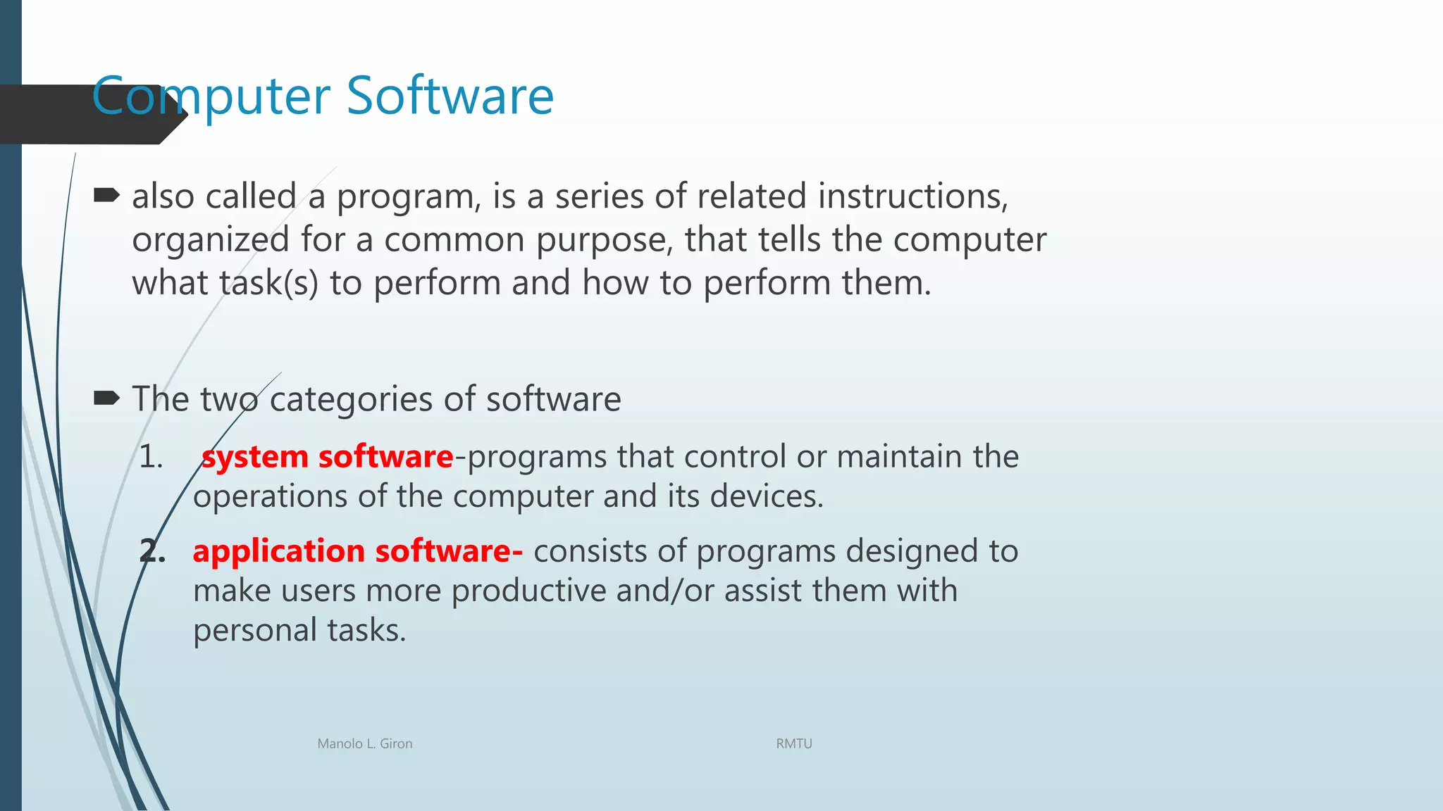 5. computer software | PPTX