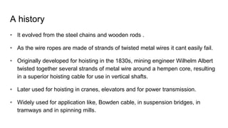 5. wire rope and sample problem | PPTX