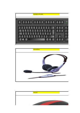 teclado entrada
microfono
mouse
 