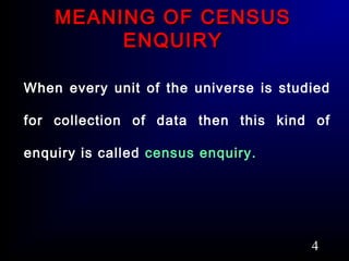 Census Sample Investigation | PPT