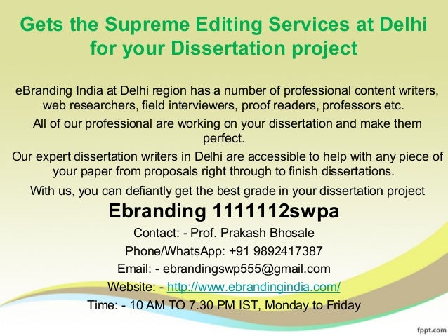 Dissertation editing help delhi