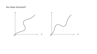 Are these functions?
x x
 