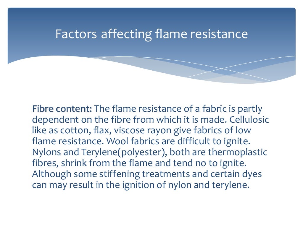 FABRIC FLAMMABILITY