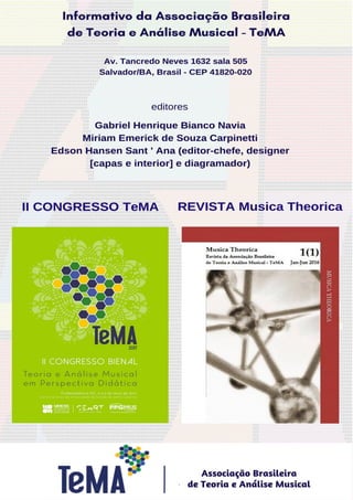 TeMA informativo n.1 jan. 2017