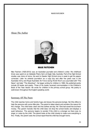 Max Fatchen 5. module lit form 1 news break (1) | DOCX