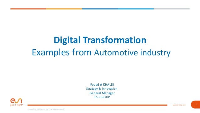 Digital Transformation Examples From Automotive Industry