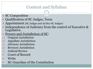what are the appellate powers of the supreme court