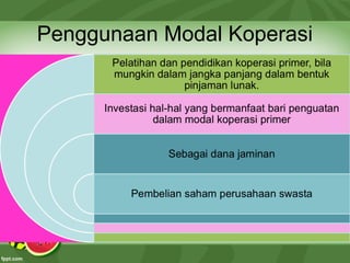 Penggunaan Modal Koperasi
 