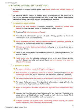 Bank Control Taxonomy Example 5. Core Banking System | PDF
