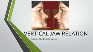 VERTICAL JAW RELATION
Presented By: Dr. Kelly Norton
65 1
 