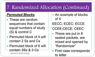 Permitted Block Design Example 5. experimental studies | PPTX