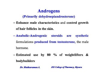 5.1.1 androgens and anabolic steroids
