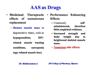 5.1.1 androgens and anabolic steroids
