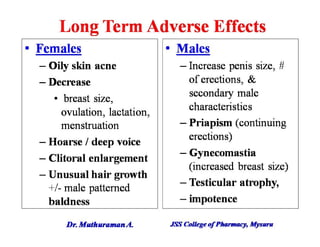5.1.1 androgens and anabolic steroids