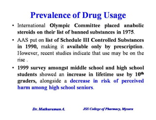 5.1.1 androgens and anabolic steroids