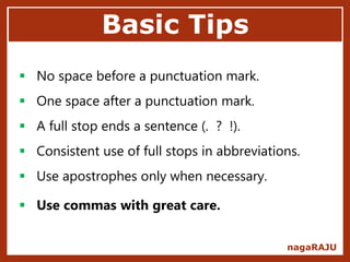 Consistent Punctuation Punctuation | PPTX