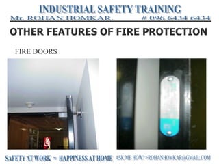 OTHER FEATURES OF FIRE PROTECTION
FIRE DOORS
 