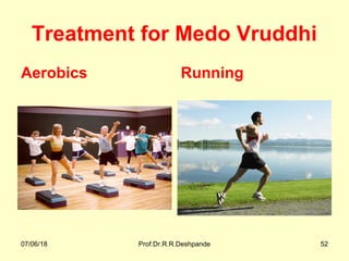 Treatment for Medo Vruddhi
Aerobics Running
07/06/18 Prof.Dr.R.R.Deshpande 52
 