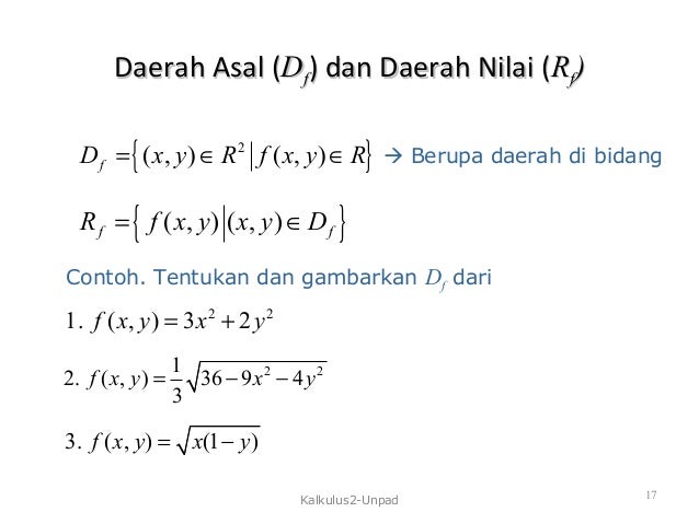 Fungsi Dua Peubah Kalkulus 2