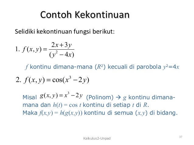 Contoh Soal Fungsi Dua Peubah Download File Guru