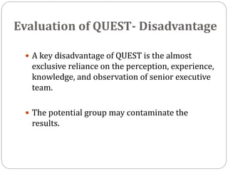 quest analysis in strategic management