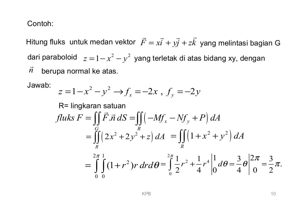 Integral Permukaan (Kalkulus Peubah Banyak)