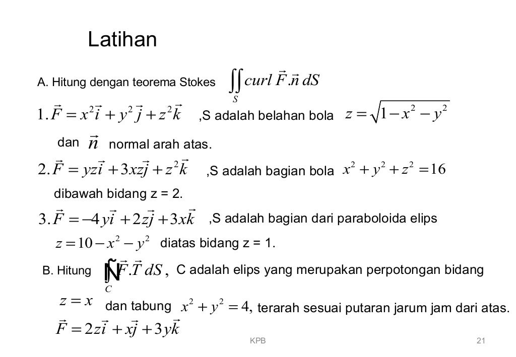 Integral Permukaan (Kalkulus Peubah Banyak)