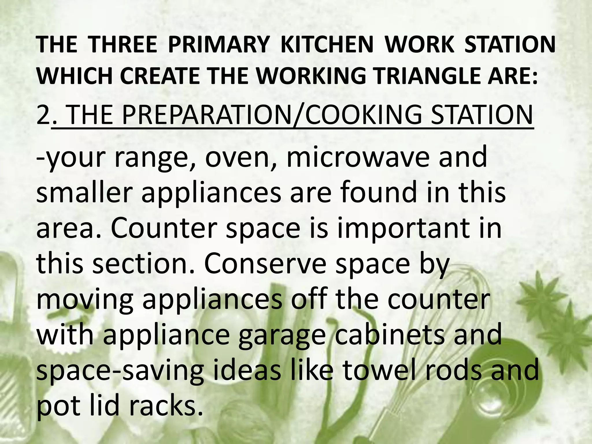 5. understanding the basic kitchen layout | PPTX