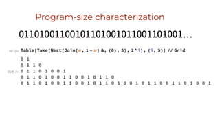 Program-size characterization
 