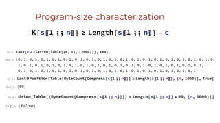 Program-size characterization
 