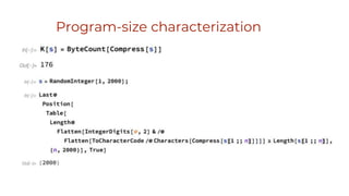 Program-size characterization
 