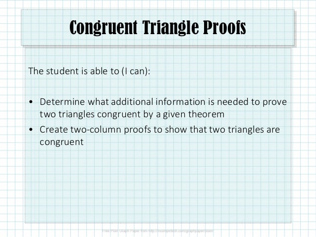 5 3 Congruent Triangle Proofs