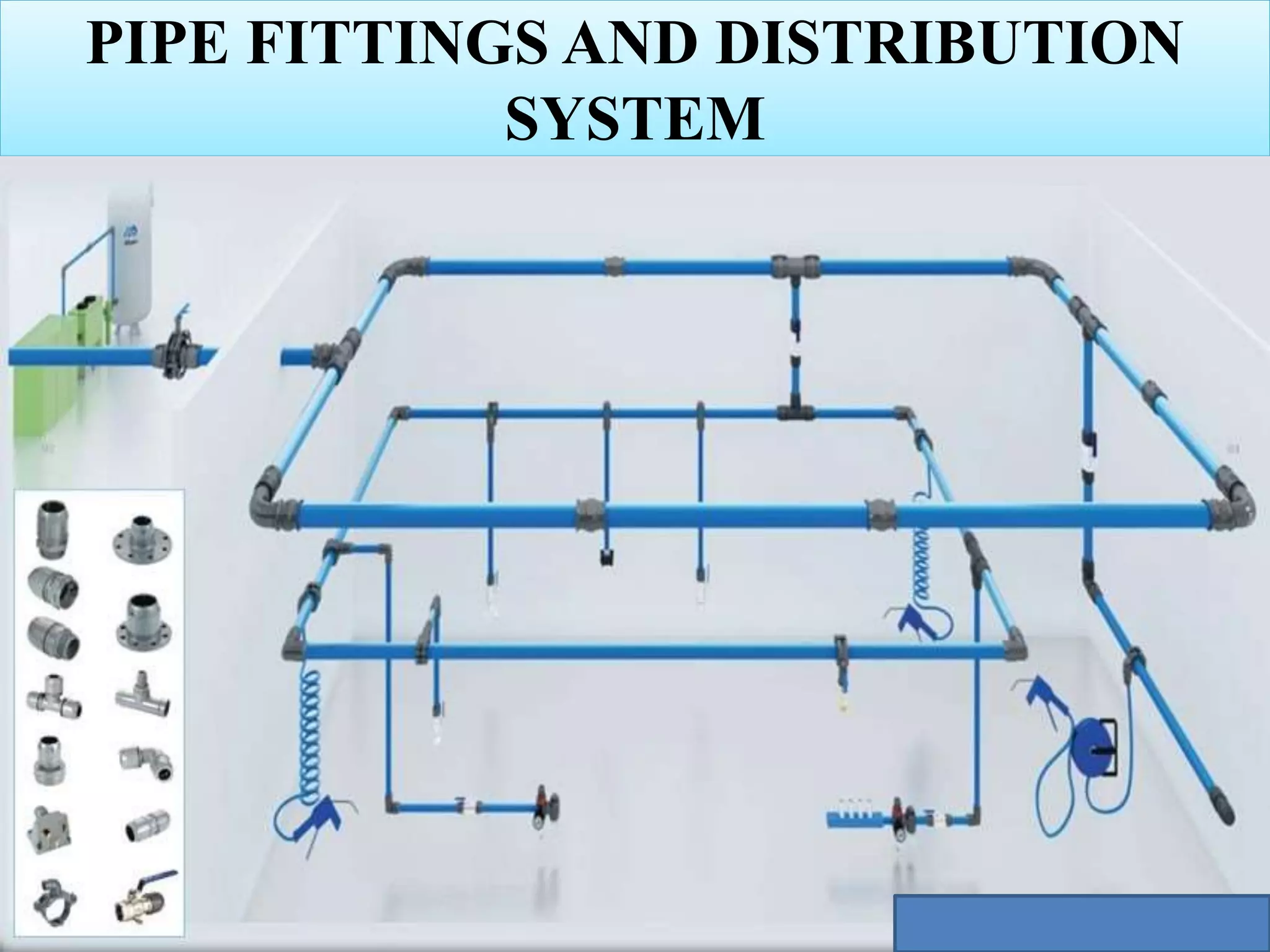PIPE FITTINGS AND DISTRIBUTION
SYSTEM
 