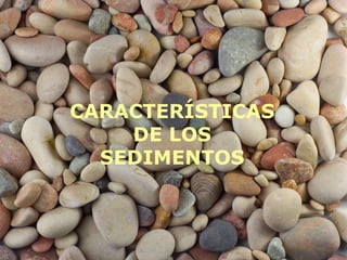 CARACTERÍSTICAS
DE LOS
SEDIMENTOS
 